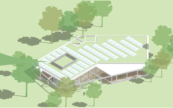 Afbeelding circulair paviljoen