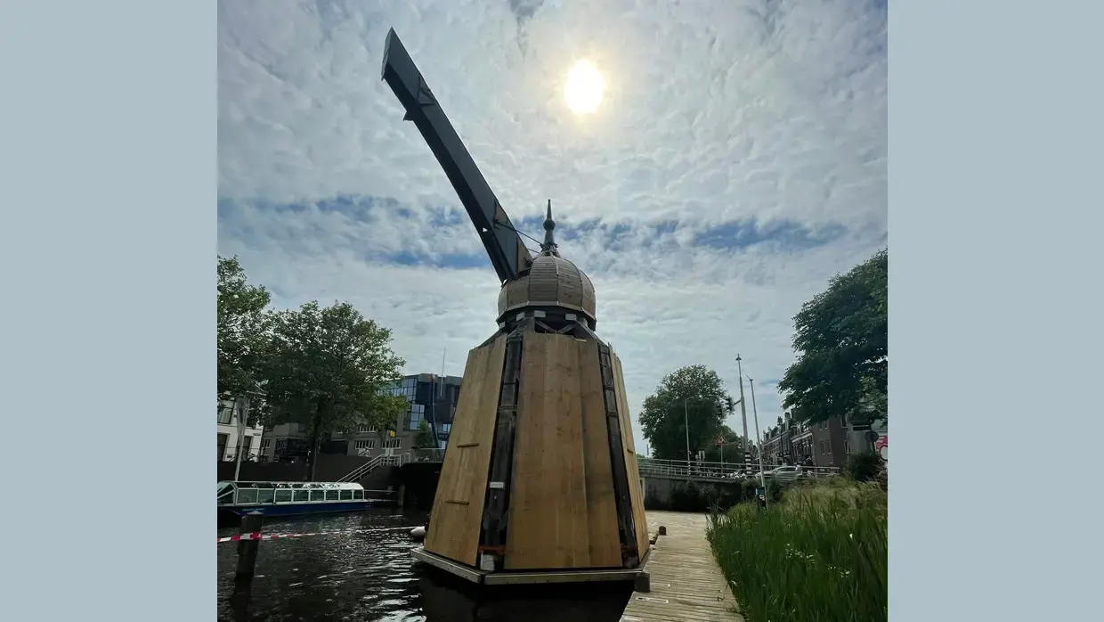 De stadskraan staat op zn plek in Utrecht