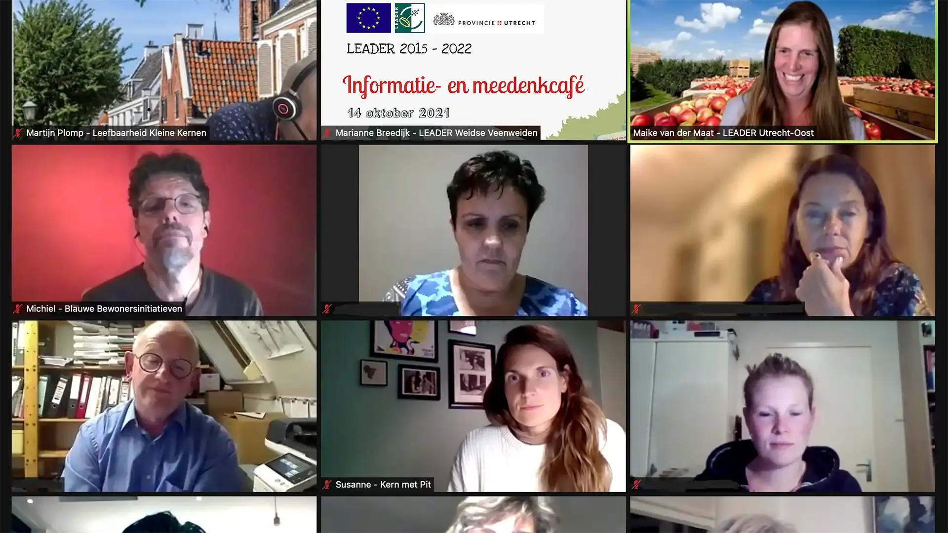 Terugblik online Informatie en meedenkcaf&eacute; 14 oktober 2021