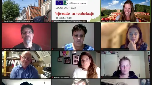 Terugblik online Informatie en meedenkcaf&eacute; 14 oktober 2021